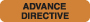 Chart Labels, ADVANCE DIRECTIVE - Fl Orange, 1-1/4" X 5/16" (Roll of 500)