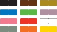 Barkley Compatible Solid Color Labels, Laminated Stock, 1/2" X 1-1/2" Individual Colors - Roll of 500