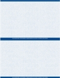Blue Premium Prescription Security Laser RX Sheets 8.5 x 11, One Perforation