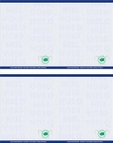 Premium Washington State Prescription Security Laser RX Sheets 8.5 x 11, Two Perforations
