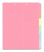 Chart Divider Sets, Medical, Multi Color Blank Side Tabs