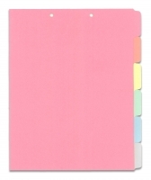 Chart Divider Sets, Medical, Multi Color Blank Side Tabs