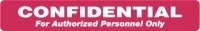 HIPAA Labels, Confidential Authorized Personnel Only - Red, 6.5" X 1" (Roll of 100) - MAP251