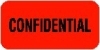 HIPAA Labels, Confidential - Red, 1.5" X .75" (Roll of 250) - MAP2000