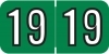 ARYM Amerifile Compatible Year Band Labels - 2019 Yearband Labels (Folder Year Labels), 1-1/2" X 3/4" - 500 per Roll