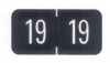 VRYM - GBS/VRE Compatible Year Band Labels - 2019 Yearband Labels (Folder Year Labels), 3/4" X1-1/2" - Roll of 500