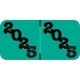 JPYM Jeter Compatible Year Band Labels - Yearband Labels (Folder Year Labels), 1-1/2" X 3/4" - Roll of 500