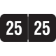 SJYM Smead ETYJ Match Year Band Labels - Yearband Labels (Folder Year Labels), Laminated Stock 1-1/2" x 3/4" - 500 per Roll