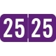 STYM - Sav-Tyme Year Labels, 2025, Purple, 3/4" x 1-1/2", 500/Roll