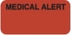 Attention/Alert Labels, MEDICAL ALERT - Fl Red, 1-1/2" X 3/4" (Roll of 250)