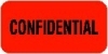 HIPAA Labels, Confidential - Red, 1.5" X .75" (Roll of 250) - MAP2000