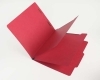 SJ Paper S59707 Match 15 Pt. Red Classification Folders, 2/5 Cut ROC Top Tab, Letter Size, 2 Dividers (Box of 25)