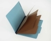 25 Pt. Pressboard Classification Folders, 2/5 Cut ROC Top Tab, Legal Size, 3 Dividers, Pale Blue (Box of 10)