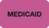Insurance Labels, MEDICAID - Fl Pink, 1-1/2" X 7/8" (Roll of 250)