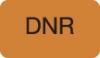 Chart Labels, DNR - Fl Orange, 1-1/2" X 7/8" (Roll of 250)