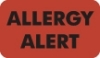 Allergy Warning Labels MAP4930 - Allergy Alert - Fl Red, 1-1/2" X 7/8" (Roll of 250)