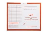 I.V.P., Orange #165 - Category Insert Jackets, System II, Open Top - 14-1/4" x 17-1/2" (Carton of 250)