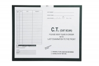 C.T. (Cat Scan), Kelly Green #568 - Category Insert Jackets, System I, Open Top - 14-1/4" x 17-1/2" (Carton of 250)