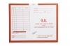G.U. (Genito-Urinary), Orange #165 - Category Insert Jackets, System I, Open Top - 14-1/4" x 17-1/2" (Carton of 250)