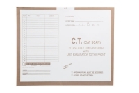 C.T. (Cat Scan), Khaki #468 - Category Insert Jackets, System II, Open Top - 14-1/4" x 17-1/2" (Carton of 250)