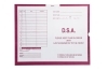 D.S.A., Magenta #233 - Category Insert Jackets, System I, Open End - 14-1/4" x 17-1/2" (Carton of 250)