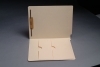 11 pt Manila Folders, Full Cut End Tab, Letter Size, Double Pockets Inside Front, Fastener Pos #1 (Box of 50)