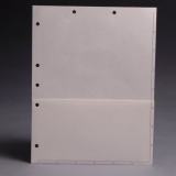 Chart Divider Sheets for Stick-On Tabs, White with 1/2 Pocket (Box of 50)