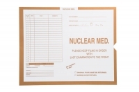 Nuclear Medicine, Manila #134 - Category Insert Jackets, System II, Open End - 14-1/4" x 17-1/2" (Carton of 250)
