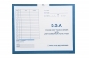 D.S.A., Blue #299 - Category Insert Jackets, System II, Open Top - 14-1/4" x 17-1/2" (Carton of 250)