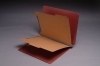 Type II Pressboard Classification Folders, Full Cut End Tab, Letter Size, 2 Divider (Box of 10)