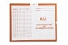 G.U. (Genito-Urinary), Orange #151 - Category Insert Jackets, System II, Open End - 14-1/4" x 17-1/2" (Carton of 250)