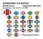 Safeguard 514 Match SGAM Series Alpha Roll Labels - 15/16"H x 1 5/8"W