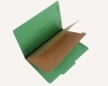 25 Pt. Pressboard Classification Folders, 2/5 Cut ROC Top Tab, Legal Size, 2 Dividers, Emerald Green (Box of 15)