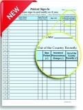 HIPAA Patient Sign-In Sheet - Out of Country