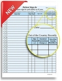 HIPAA Patient Sign-In Sheet - Out of Country