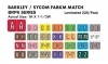 Barkley FABKM Match BRPK Series Alpha Sheet Labels - 1"H x 1 1/2"W