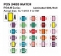 POS 3400 Match POAM Series Alpha Roll Labels - 15/16"H x 1 5/8"W